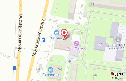 Московский на Московском проспекте на карте