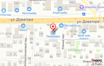 Магазин САВиК на улице Доватора на карте