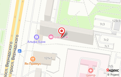 Участковый пункт полиции район Тропарево-Никулино в Москве на карте
