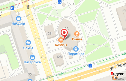 Ресторан быстрого питания KFC на улице Крисанова на карте