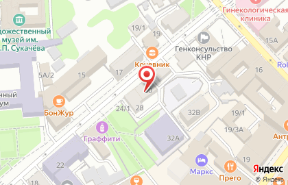 Сервисный центр Inter Store на улице Горького на карте