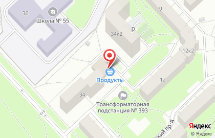 Продуктовый магазин Наш Квартал в Дзержинском районе на карте