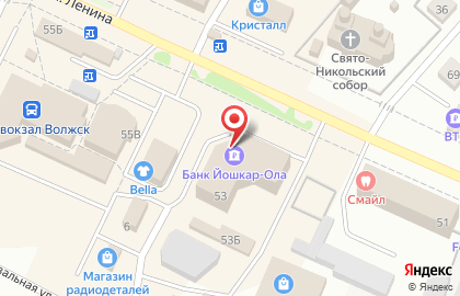 Управление Пенсионного фонда России в г. Волжске Республики Марий Эл на улице Ленина на карте