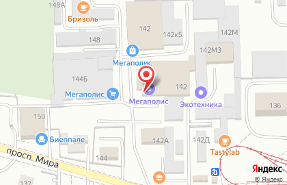 Магазин электрооборудования Мегаполис на проспекте Мира, 142 на карте