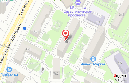 Магазин разливных напитков Хмель и солод на Севастопольском проспекте на карте