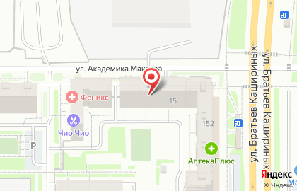 Сеть магазинов мясных полуфабрикатов Ариант на улице Академика Макеева на карте