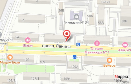 Биржа на проспекте Ленина на карте
