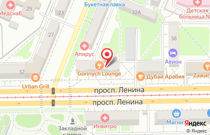 Gorinych lounge на проспекте Ленина на карте