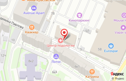 Клиника МЕДСИ на Петроградской стороне на карте