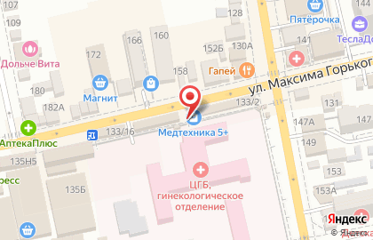 Салон связи Tele2 на улице Максима Горького, 133/14 в Батайске на карте