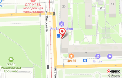 Магазин овощей и фруктов в Московском районе на карте