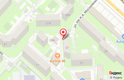 Парикмахерская Цирюльник в Октябрьском районе на карте