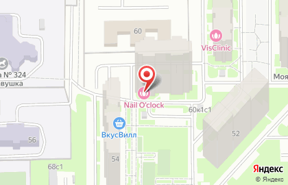 Студия красоты Nail O`clock на проспекте Вернадского на карте