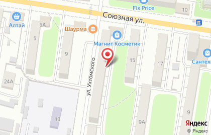 Магазин Живое пиво на Союзной улице, 13 на карте