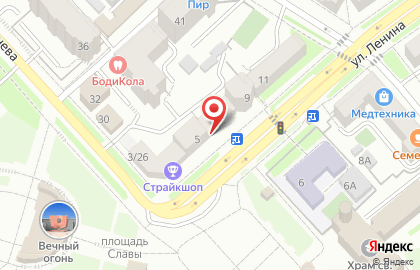 Штаб Навального в Центральном районе на карте