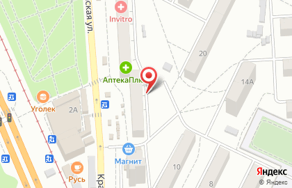 Зеленый свет на Краснополянской улице на карте