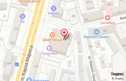 Стейк хаус Коровки на улице Карла Маркса на карте