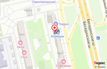 Интим магазин в Борисово на карте