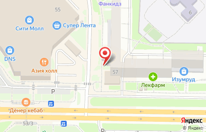 Магазин овощей и фруктов в Центральном районе на карте