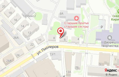 Магазин сантехники Шер в Октябрьском районе на карте