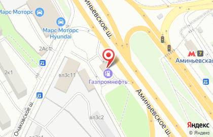 Автосервис Shell в Очаково-Матвеевском на карте
