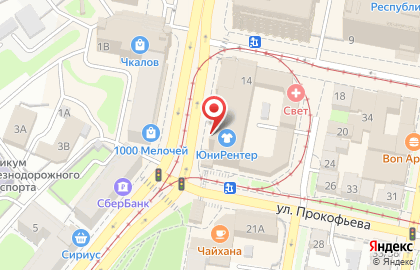 Магазин Fix Price на улице Фильченкова на карте