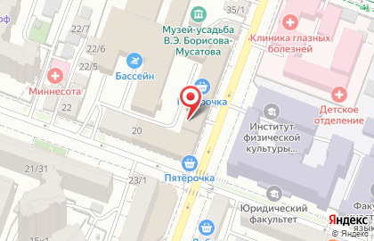 Нотариус Пономарева И.А. в Октябрьском районе на карте