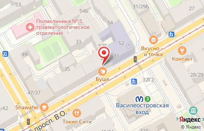 Альфа-Банк на Среднем проспекте В.О. на карте