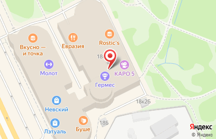 McDonald’s на проспекте Большевиков на карте