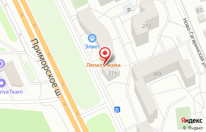 Аптека Лека-Фарм на Приморском шоссе на карте
