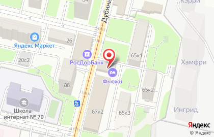 ФЬЮЖН Hostel & Hotel на карте