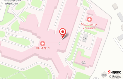 Психоневрологический интернат №1 на карте