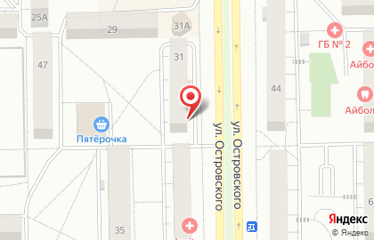 Банкомат СберБанк на улице Островского, 31 в Салавате на карте