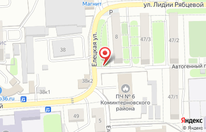 Киоск по продаже фруктов и овощей в Воронеже на карте