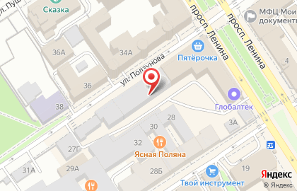 Скарлетт на проспекте Ленина на карте