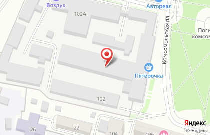 Фитнес-клуб Воздух на карте