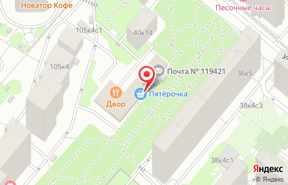 Супермаркет Пятёрочка в Москве на карте