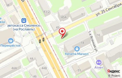 Бистро Мясоrubka на улице 25 Сентября на карте
