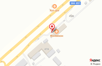 Киоск фастфудной продукции на карте