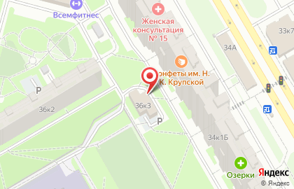 РОСТ на Комендантском проспекте на карте