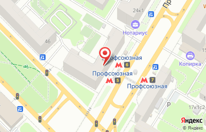 Супермаркет здорового питания ВкусВилл на Профсоюзной улице, 26 на карте