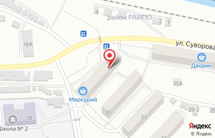 Продуктовый магазин Огонек на улице Мира на карте