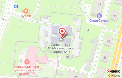 Детский сад №7 общеразвивающего вида на улице Пушкина на карте
