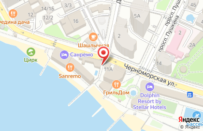 Волна на Черноморской улице на карте