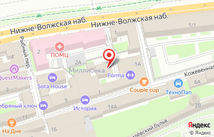 Квартал в Нижегородском районе на карте