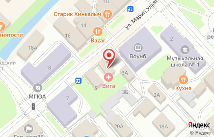 Служба заказа легкового транспорта Яндекс на карте