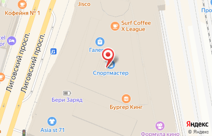 Фитнес-клуб DDX Fitness на карте