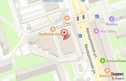 ЗАО Банкомат, Банк Русский Стандарт на Авиационной улице на карте