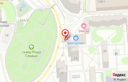 Продовольственный магазин в Коминтерновском районе на карте