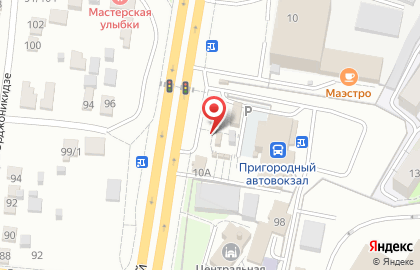 Киоск фастфудной продукции в Центральном районе на карте